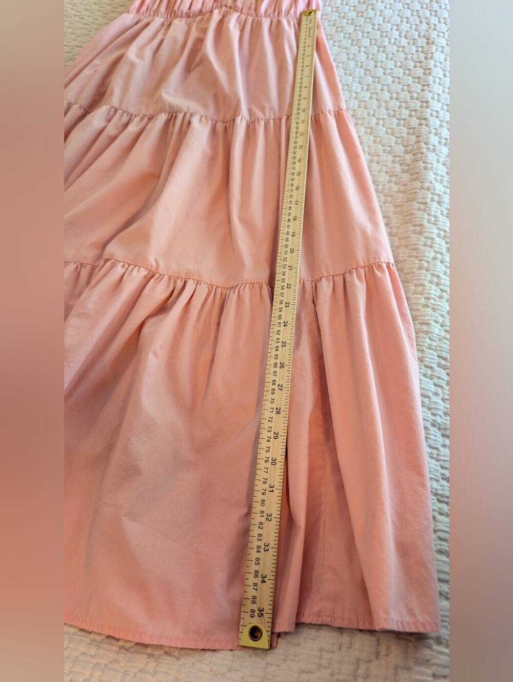 Abercrombie & Fitch Pink Ruffle Sleeve Poplin MidaxiDress Sz M - Picture 9 of 10